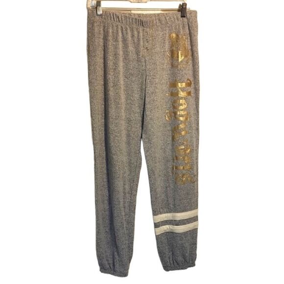 Harry Potter Hogwarts Gray Sweatpants pj lounge pants size small - Picture 1 of 5